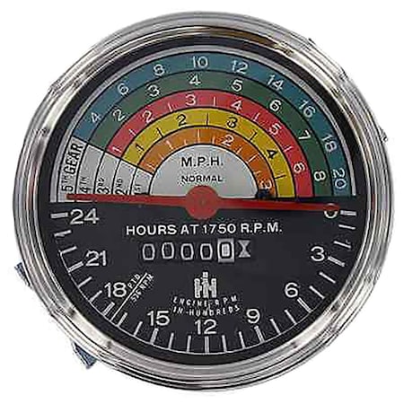Aftermarket Tachometer for Farmall / IH 300 & 350 Gas / Utility 363829R91